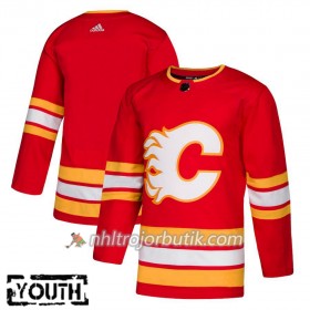 Barn Ishockey Calgary Flames Tröja Blank Alternate Adidas 2018-19 Authentic